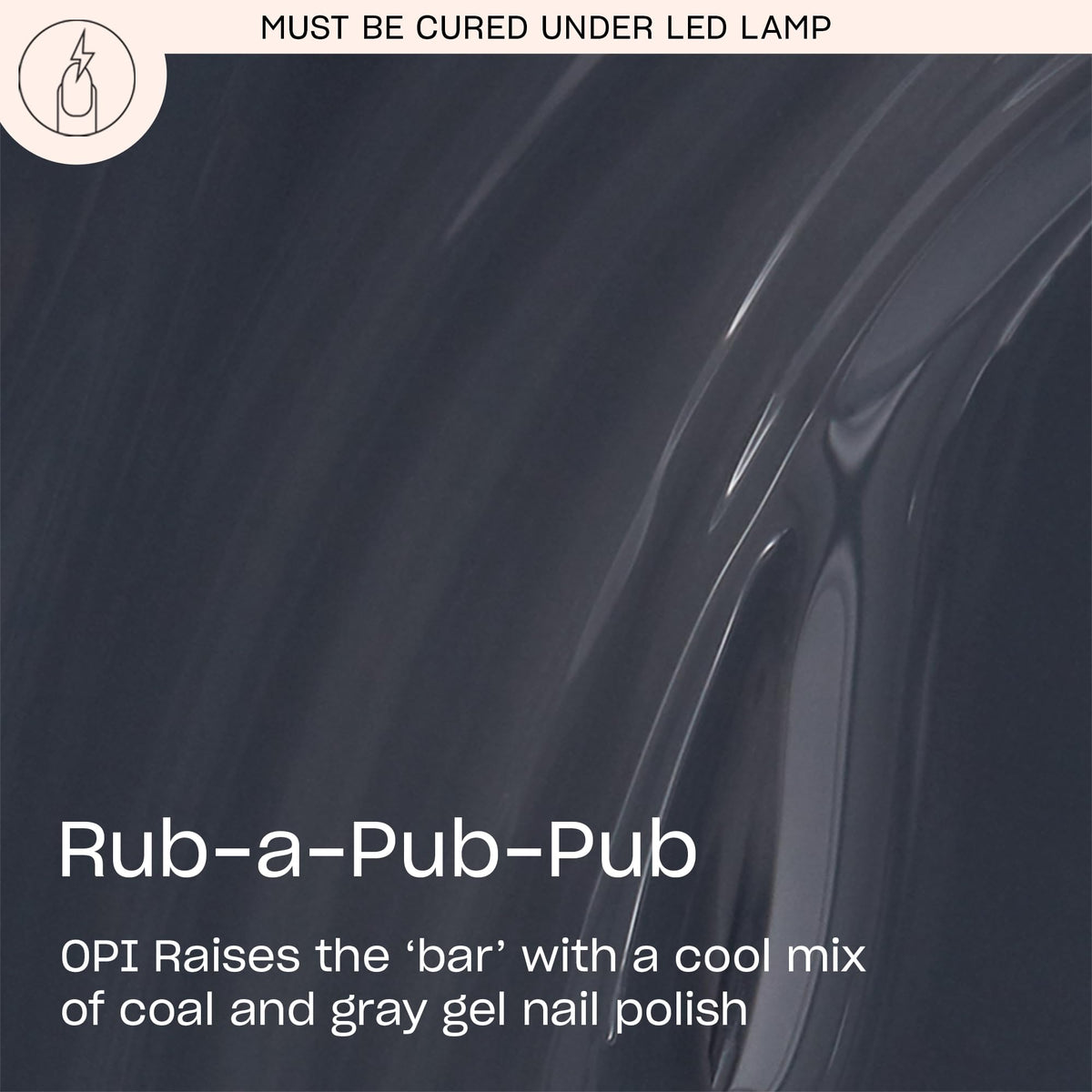 OPI GelColor Gel Nail Polish Rub-a-Pub-Pub bottle with label