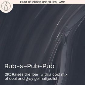 OPI GelColor Gel Nail Polish Rub-a-Pub-Pub bottle with label