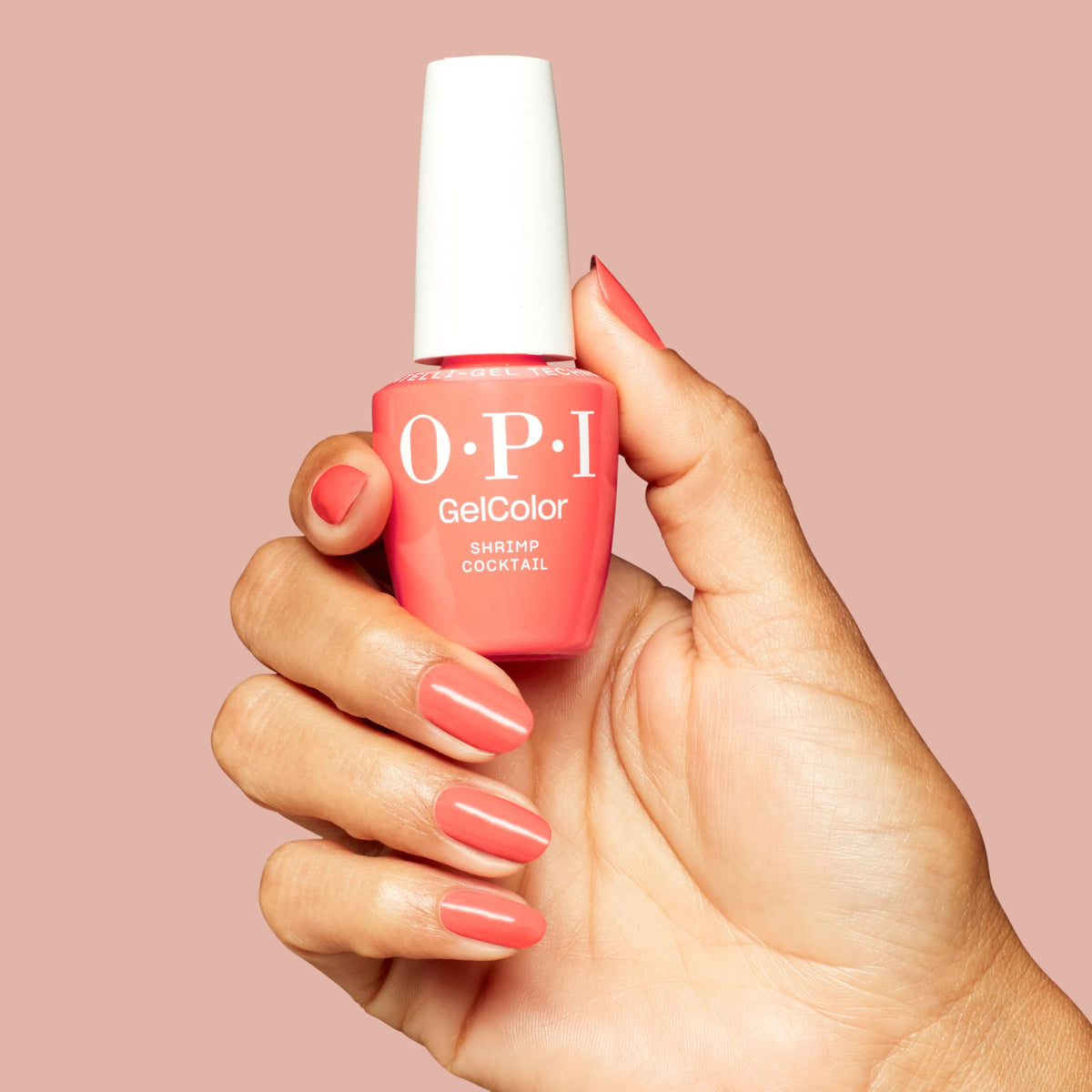OPI GelColor Gel Nail Polish Shrimp Cocktail in packaging