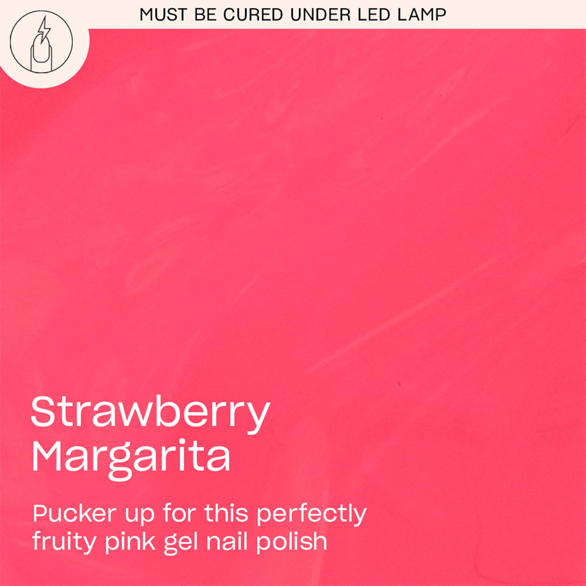 OPI GelColor Gel Nail Polish Strawberry Margarita bottle side view