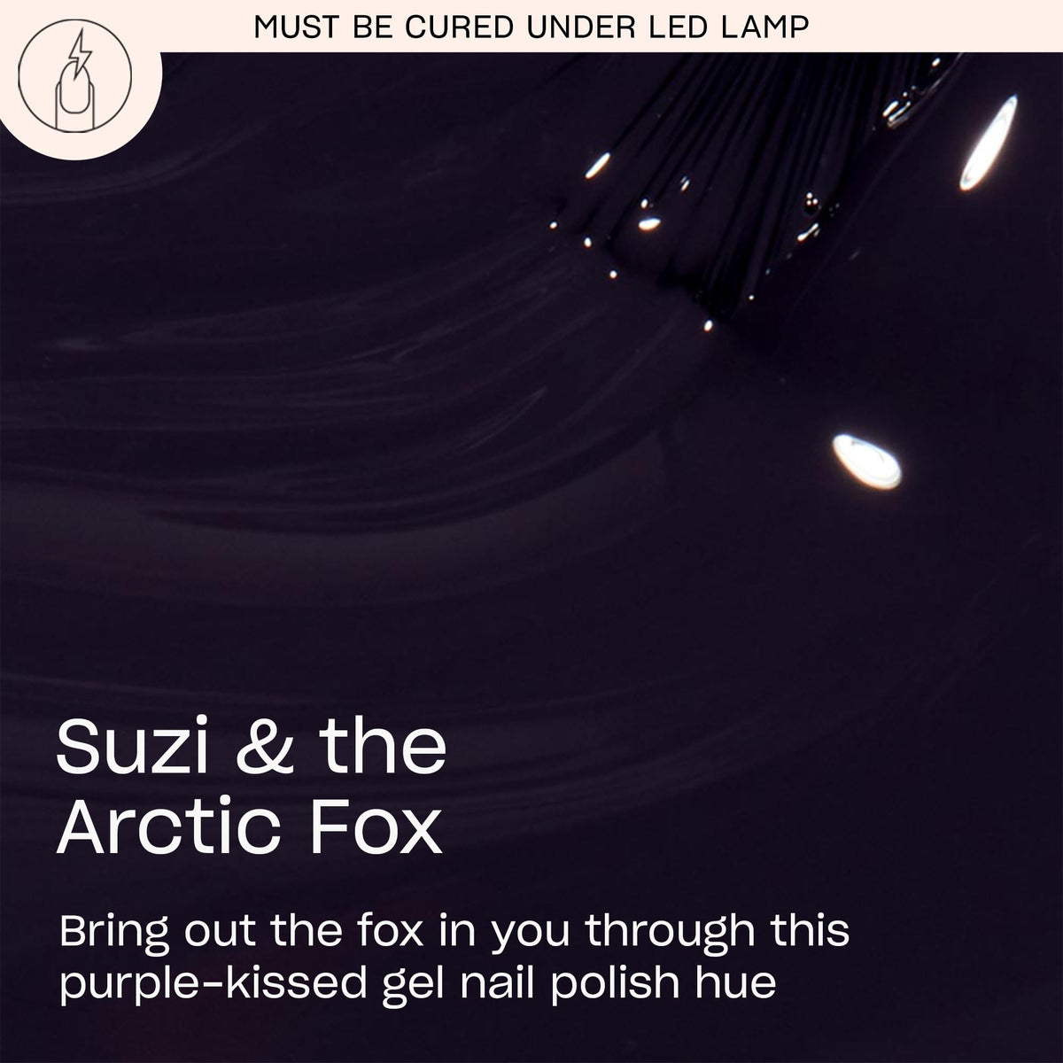 OPI GelColor Gel Nail Polish Suzi & the Arctic Fox bottle side view