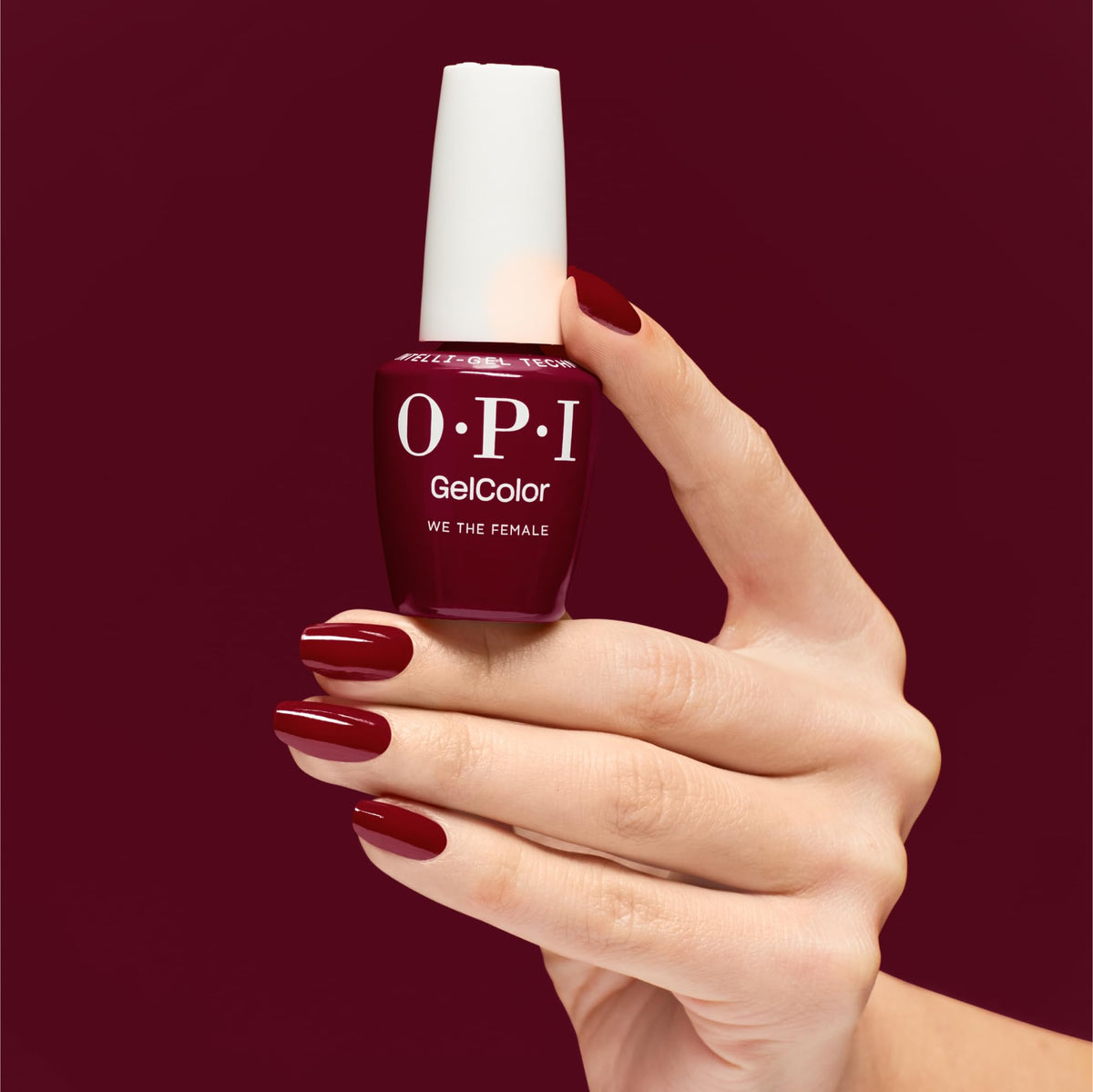 OPI GelColor Gel Nail Polish We the Female applied on nails