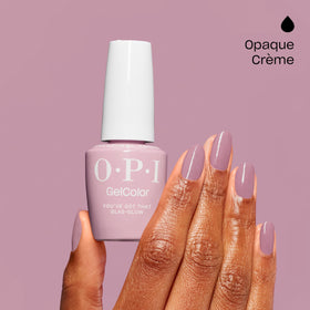 OPI GelColor Gel Nail Polish You’ve Got that Glas-glow with brush