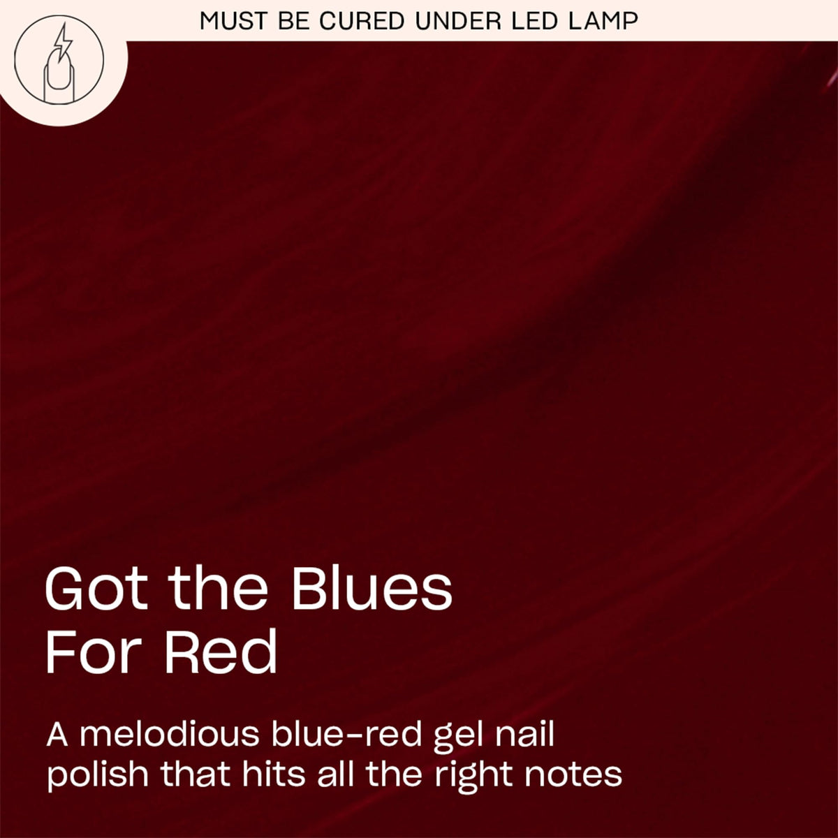 OPI GelColor Got the Blues for Red Gel Nail Polish bottle with brush