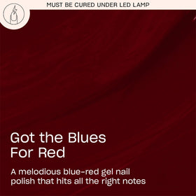 OPI GelColor Got the Blues for Red Gel Nail Polish bottle with brush