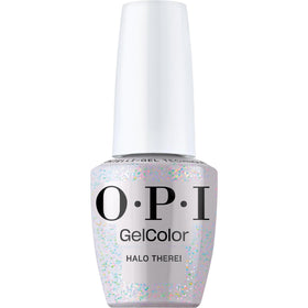 OPI GelColor Halo There! bright silver glitter gel nail polish front view