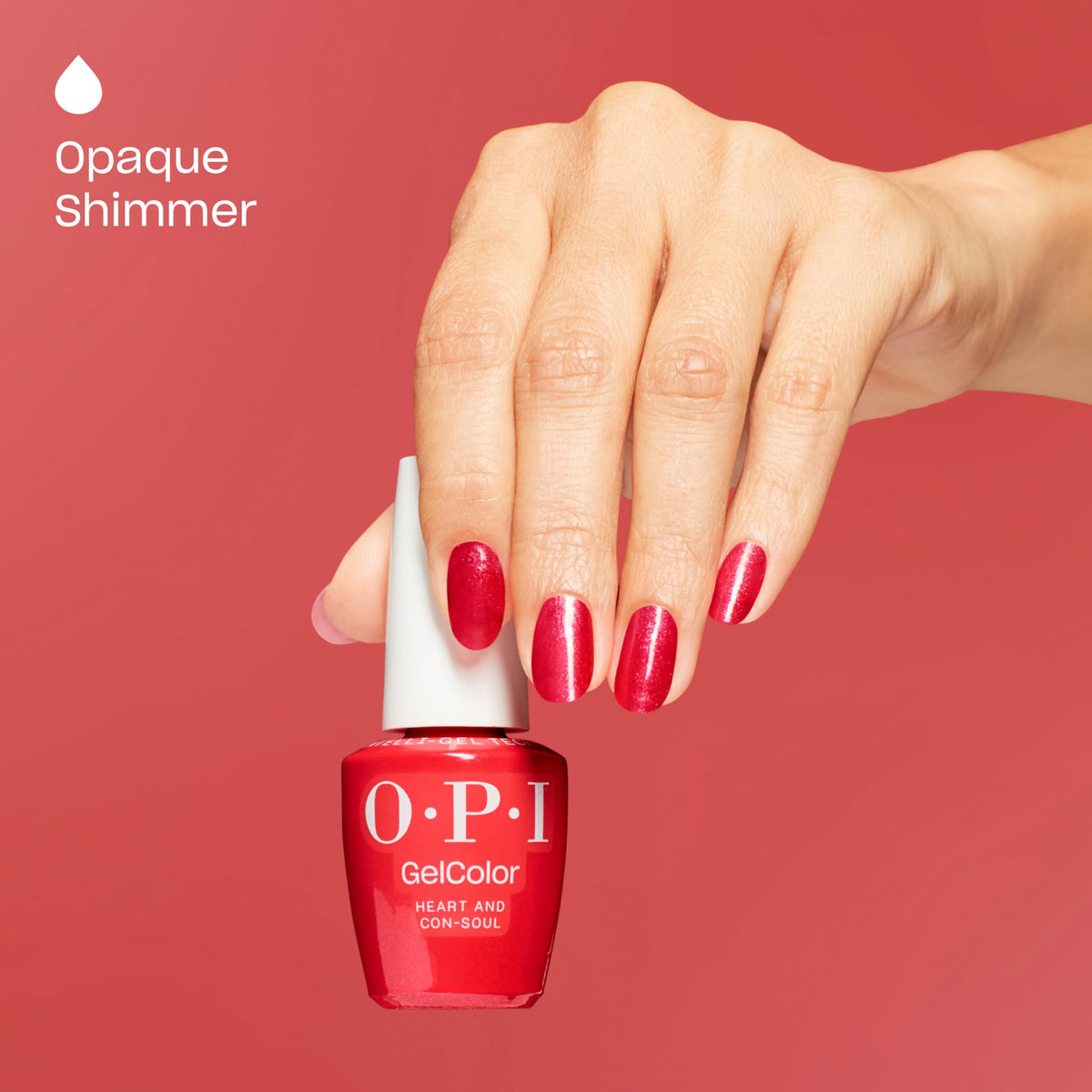 OPI GelColor Heart and Con-Soul polish applied on nails