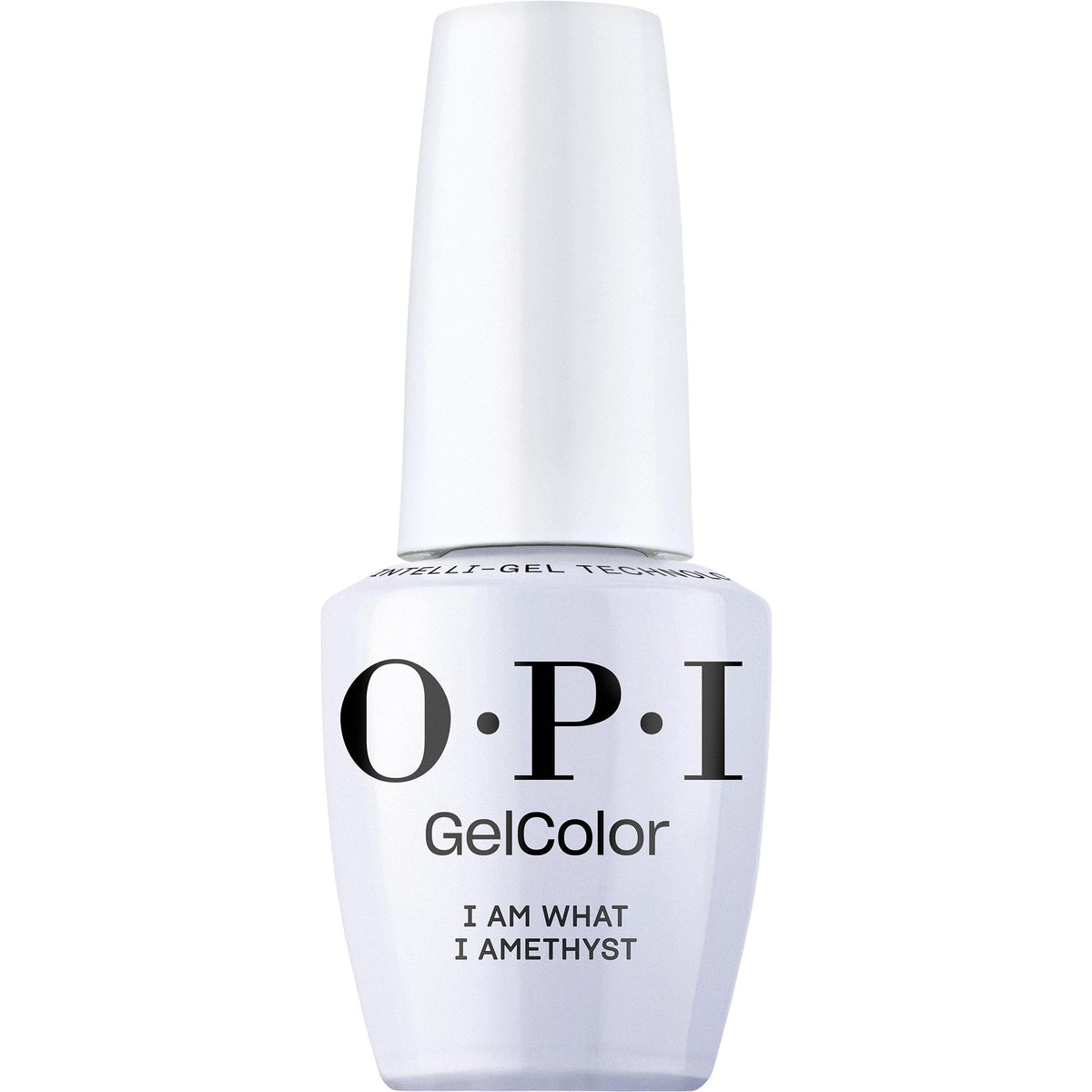 OPI GelColor I Am What I Amethyst front view with soft lilac purple shade