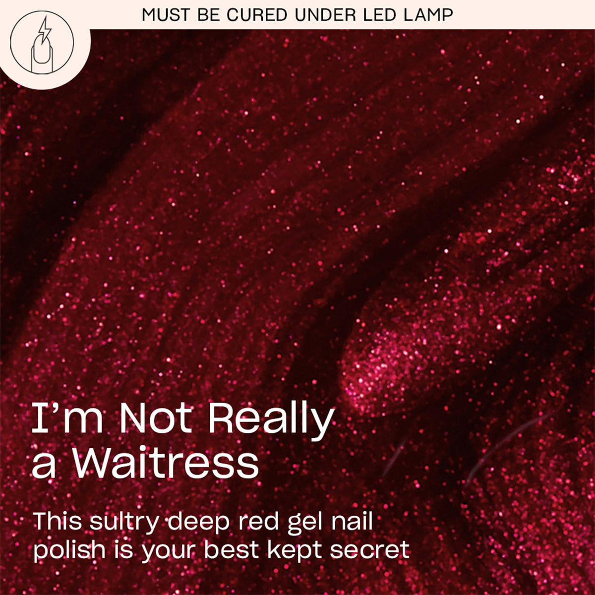 OPI GelColor I'm Not Really a Waitress nail polish bottle side view