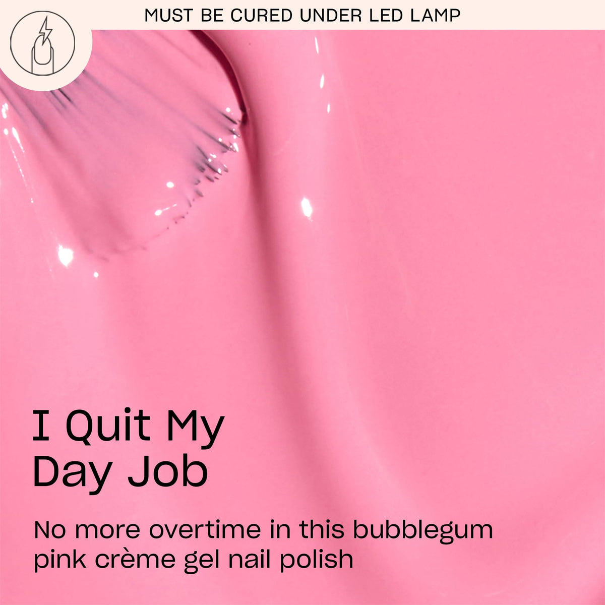 OPI GelColor I Quit My Day Job nail polish bottle side view