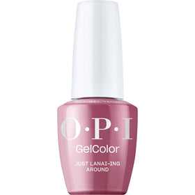 OPI GelColor Just Lanai-ing Around dark purple nail polish front view