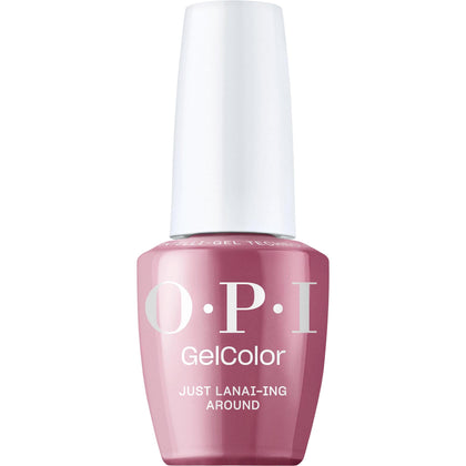 OPI GelColor Just Lanai-ing Around dark purple nail polish front view