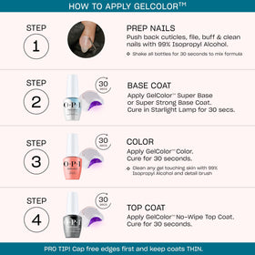 OPI GelColor Just Lanai-ing Around dark purple polish application