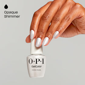OPI GelColor Kyoto Pearl Gel Nail Polish applied on nails