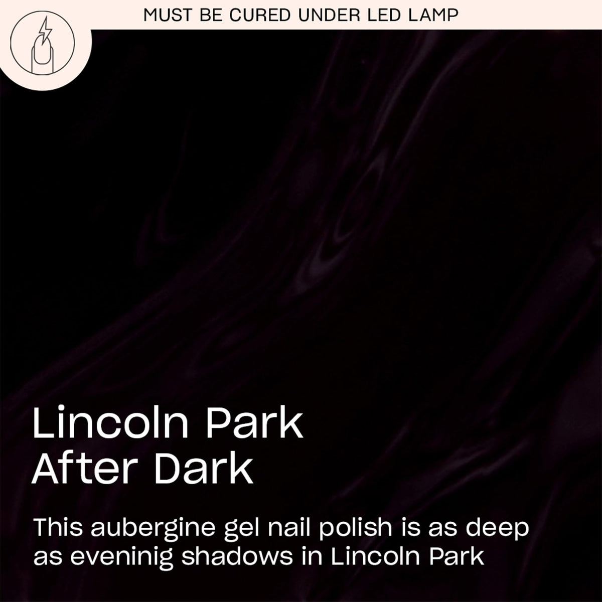 OPI GelColor Lincoln Park After Dark nail polish brush close-up