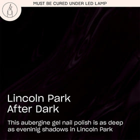 OPI GelColor Lincoln Park After Dark nail polish brush close-up