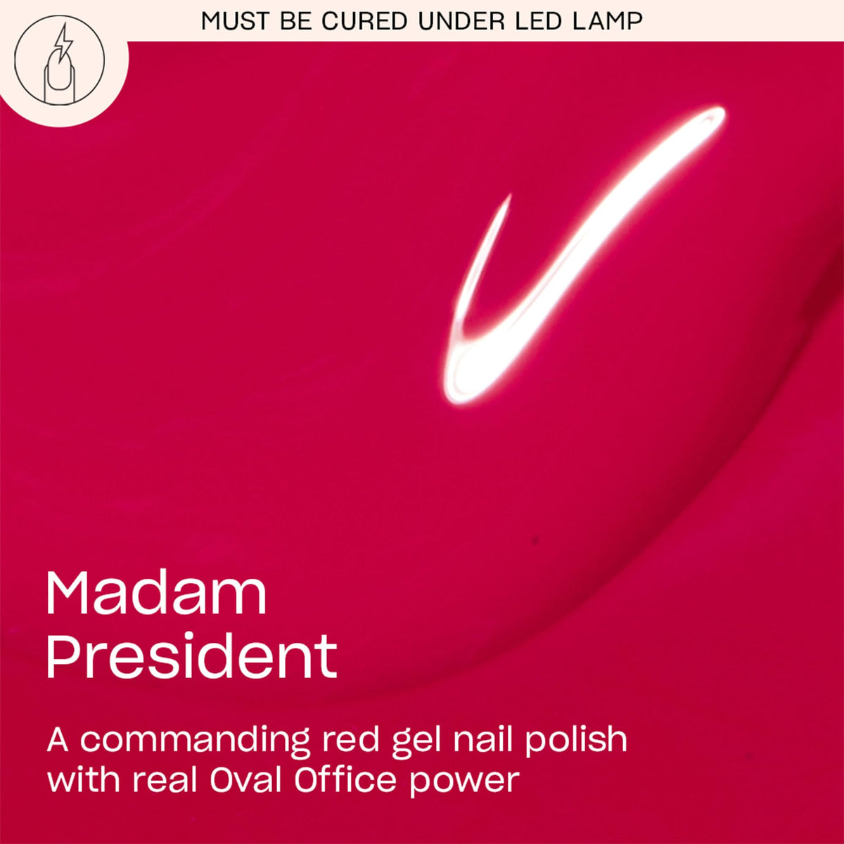 OPI GelColor Madam President Gel Nail Polish brush close-up