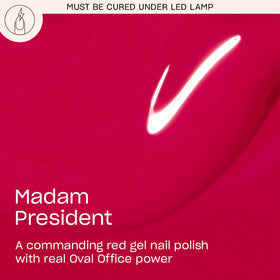 OPI GelColor Madam President Gel Nail Polish brush close-up