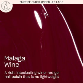 OPI GelColor Malaga Wine Gel Nail Polish bottle side view