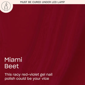 OPI GelColor Miami Beet Gel Nail Polish brush close-up