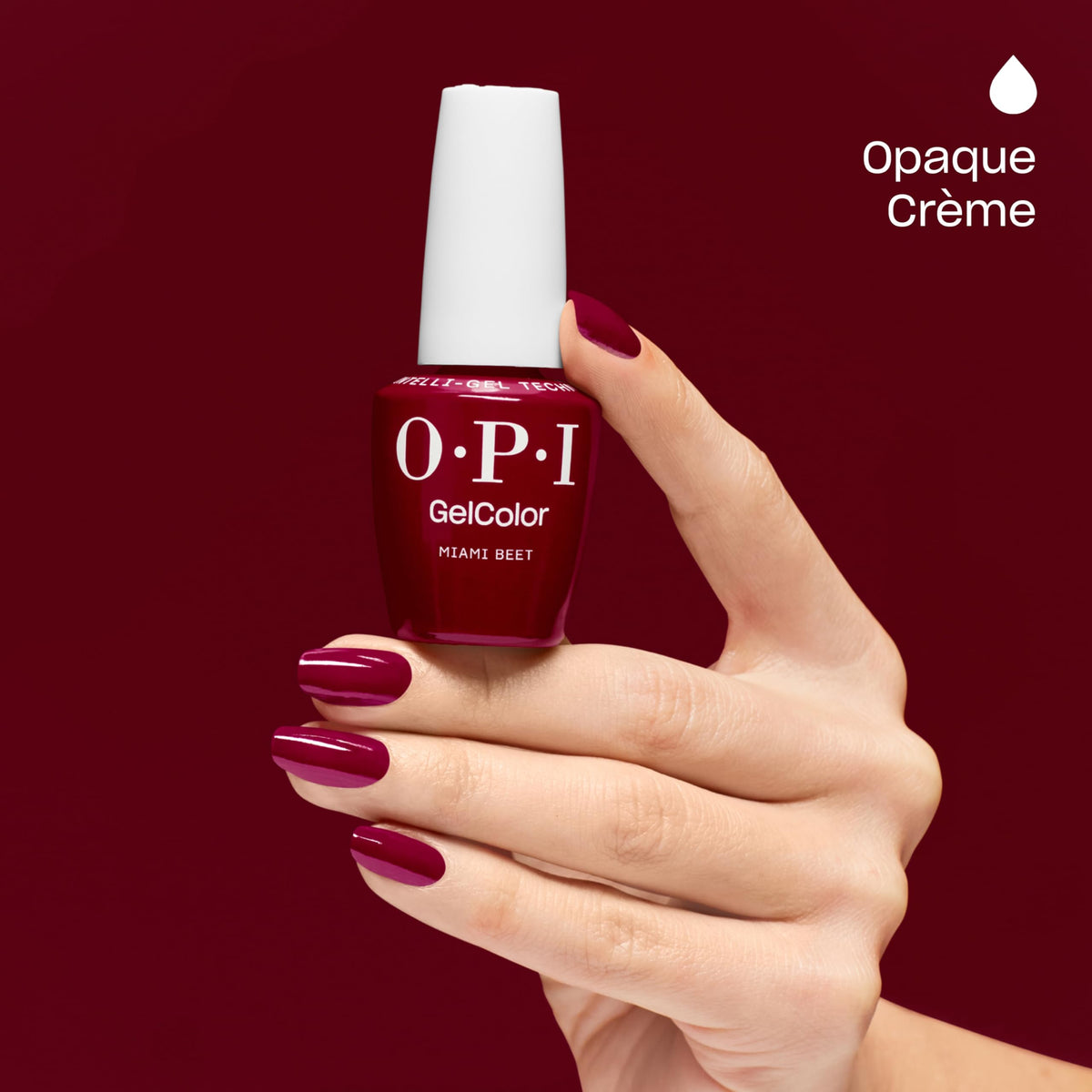 OPI GelColor Miami Beet Gel Nail Polish packaging