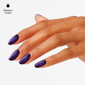 OPI GelColor Midnight Purple curing under LED lamp