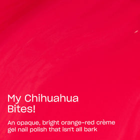 OPI GelColor My Chihuahua Bites! Gel Nail Polish bottle with cap