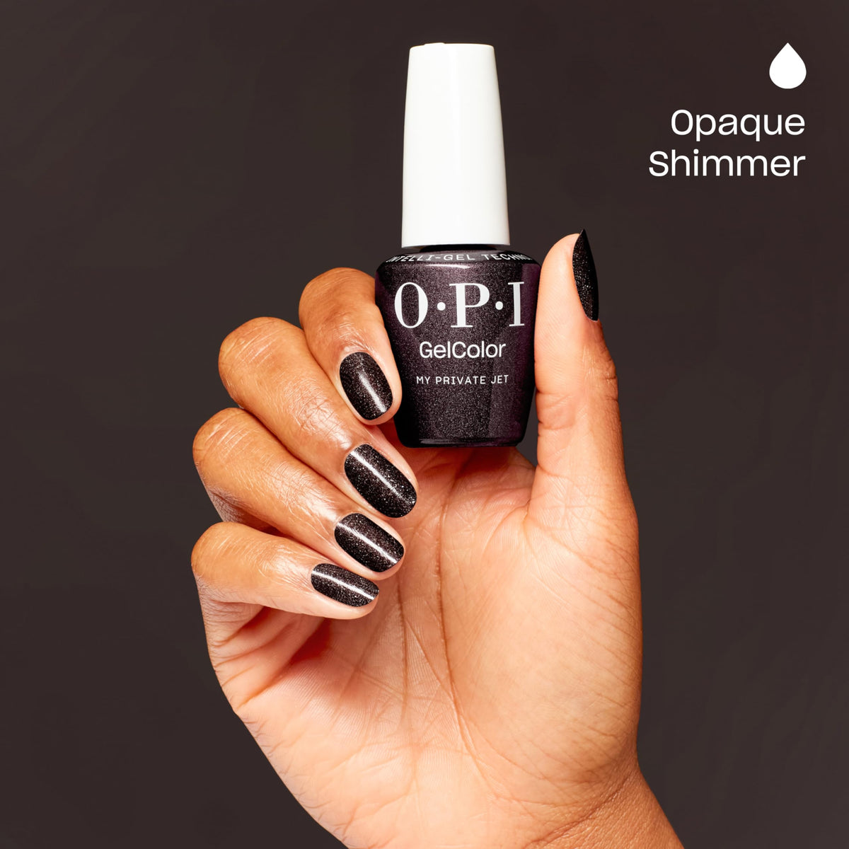 OPI GelColor My Private Jet Gel Nail Polish application on nails