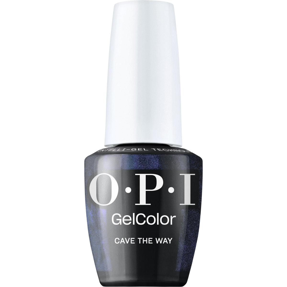 OPI GelColor Opaque Black Pearl nail polish bottle front view