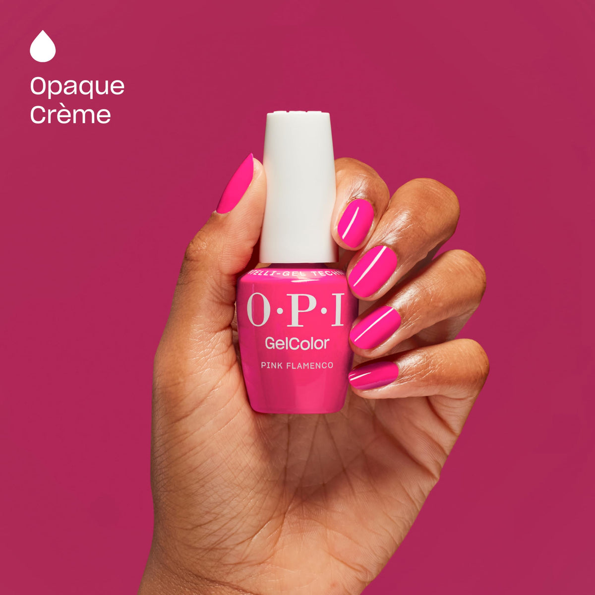 OPI GelColor Pink Flamenco Gel Nail Polish with OPI Star Light LED lamp