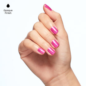 OPI GelColor Shimmery Hot Pink Gel Nail Polish application on nails