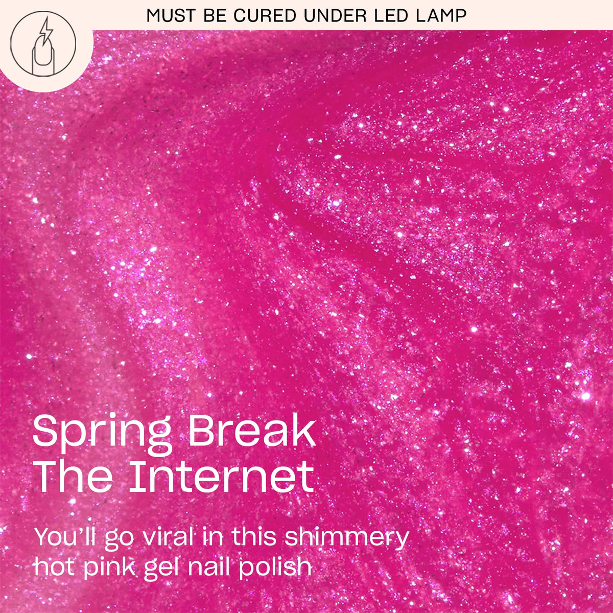 OPI GelColor Shimmery Hot Pink Gel Nail Polish bottle side view