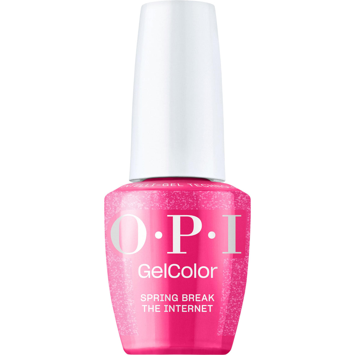 OPI GelColor Shimmery Hot Pink Gel Nail Polish front view