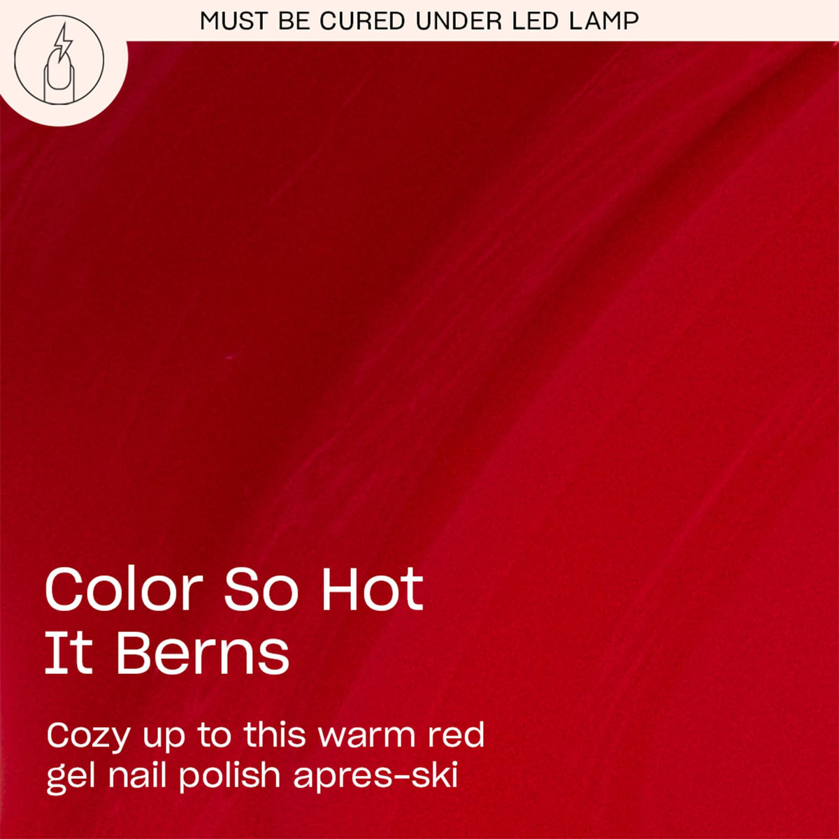 OPI GelColor So Hot it Berns dark red polish swatch
