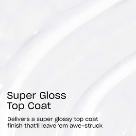 OPI GelColor Super Gloss Top Coat application on nails