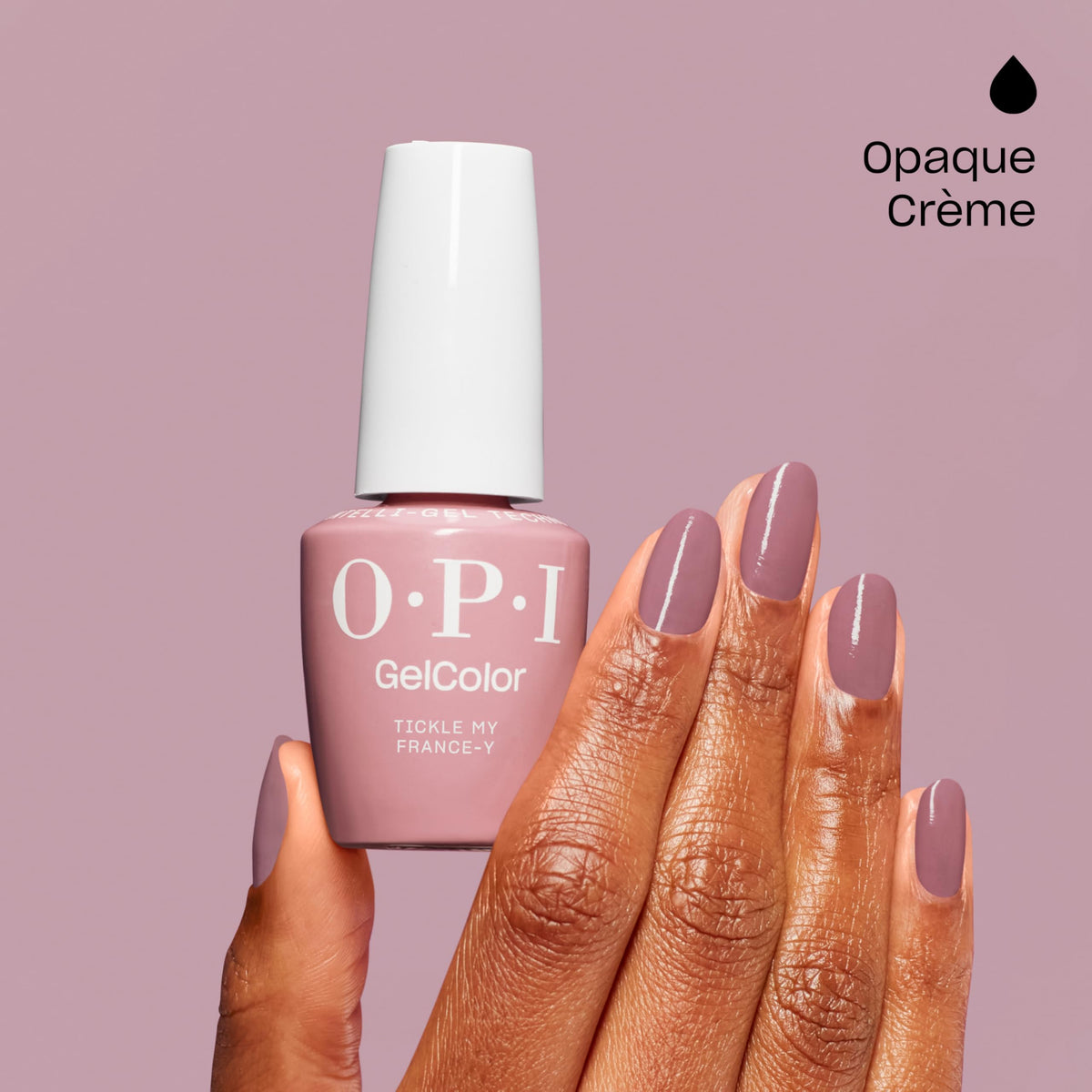 OPI GelColor Tickle My France-y brush close-up