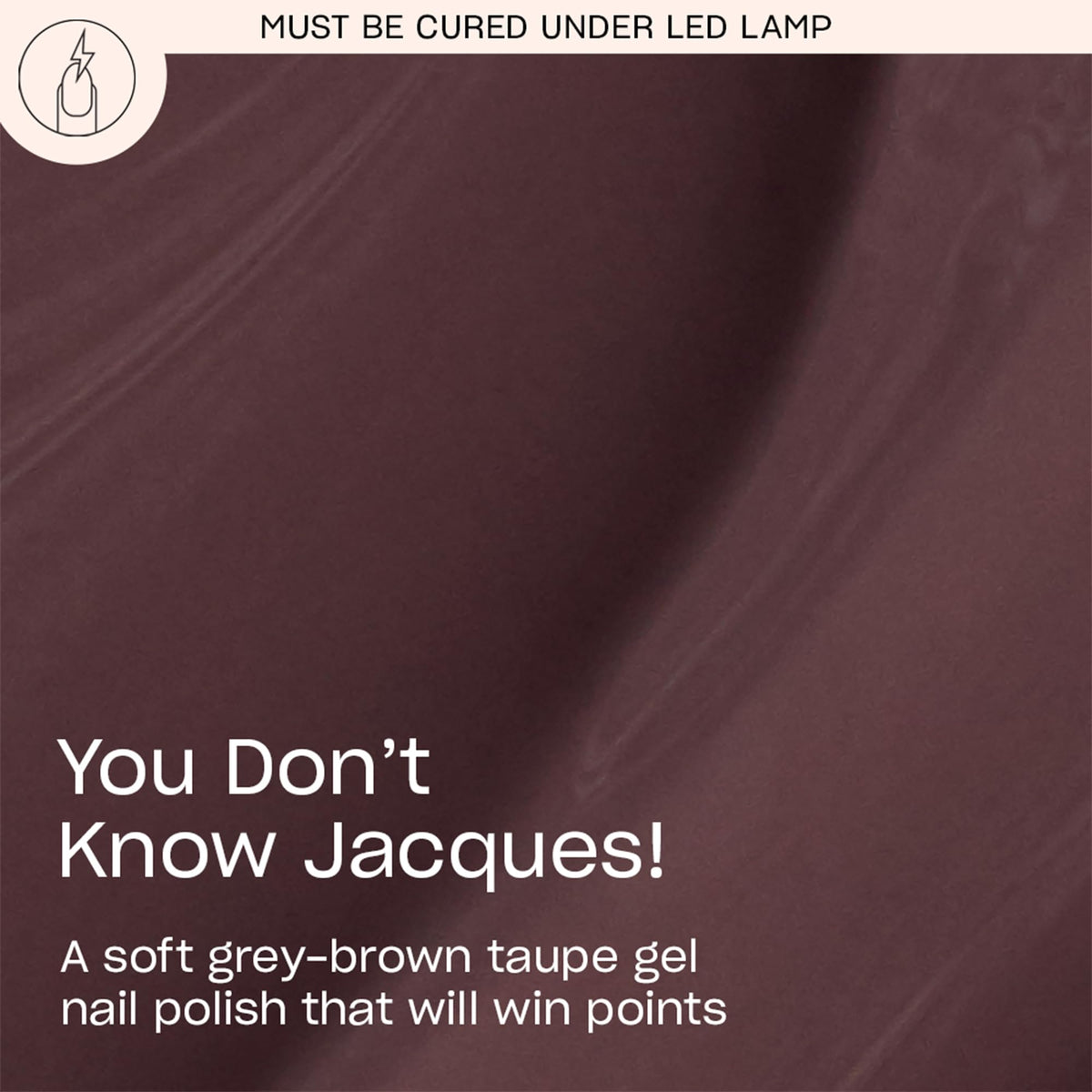OPI GelColor You Don't Know Jacques! Dark Taupe Brown bottle with brush