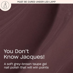 OPI GelColor You Don't Know Jacques! Dark Taupe Brown bottle with brush