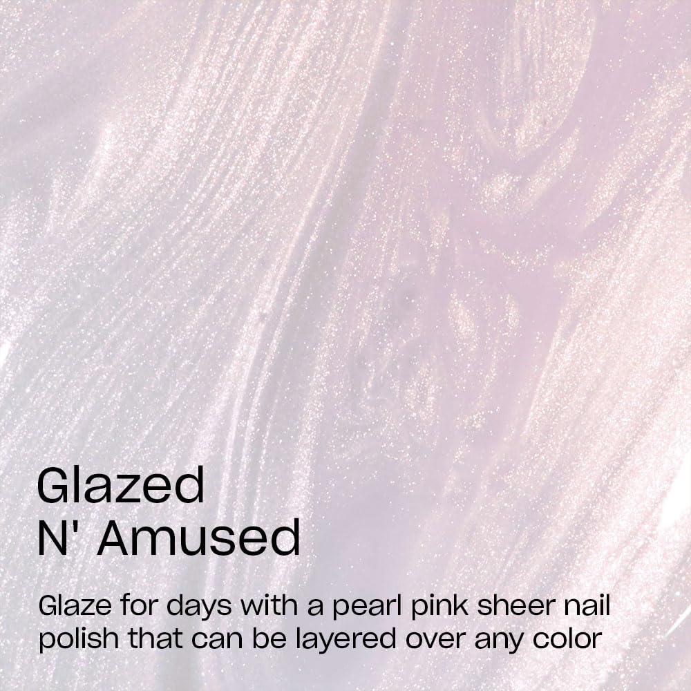 OPI Glazed N' Amused nail polish brush close-up