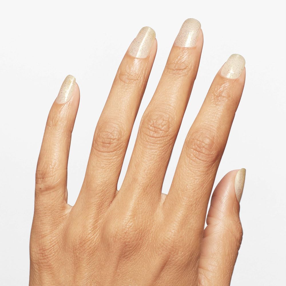 OPI Gliterally Shimmer Nail Lacquer applied on nails