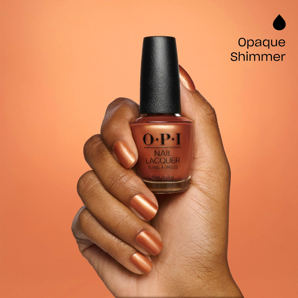 OPI Goodie as Gold nail polish in festive setting