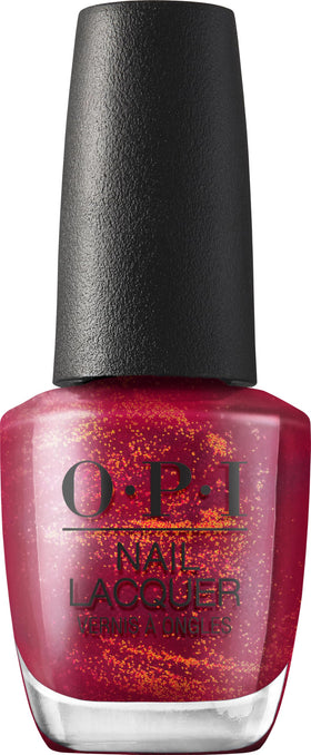 OPI I'm Really an Actress dark red pearl nail polish front view