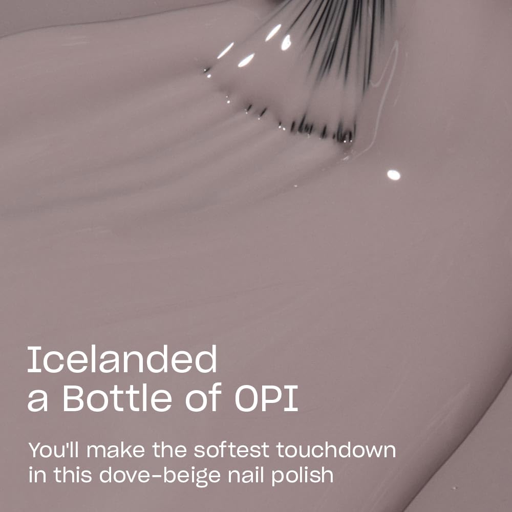 OPI Icelanded a Bottle of OPI nail polish brush close-up