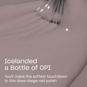 OPI Icelanded a Bottle of OPI nail polish brush close-up