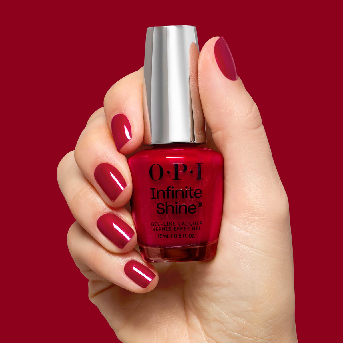 OPI Infiniste Shine Nail Polish Deer Valley Spice in natural light