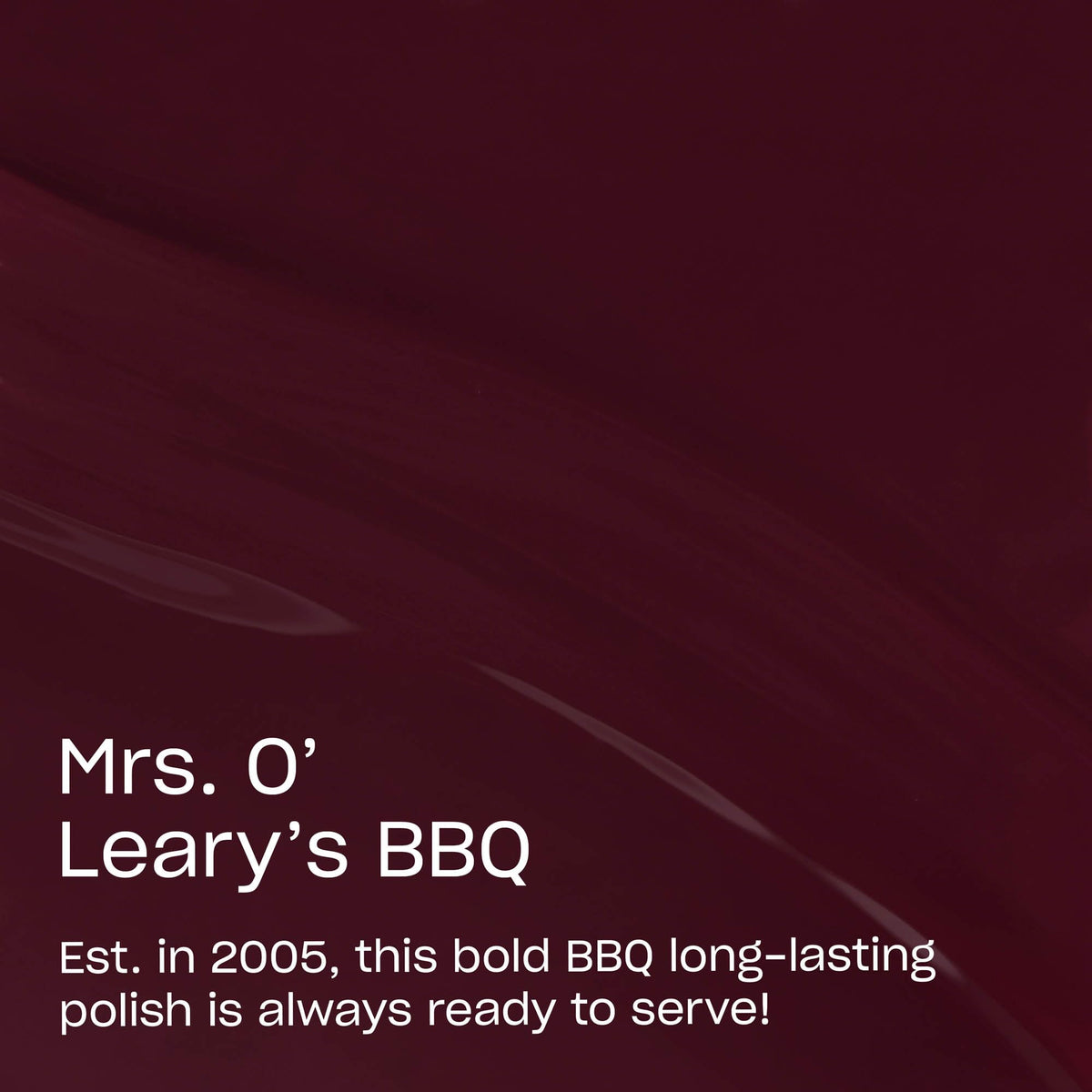 OPI Infiniste Shine Nail Polish Mrs. O’Leary’s BBQ bottle with brush