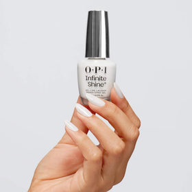 OPI Infinite Shine Alpine Snow bottle with pro-wide brush