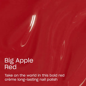 OPI Infinite Shine Big Apple Red nail polish brush applicator