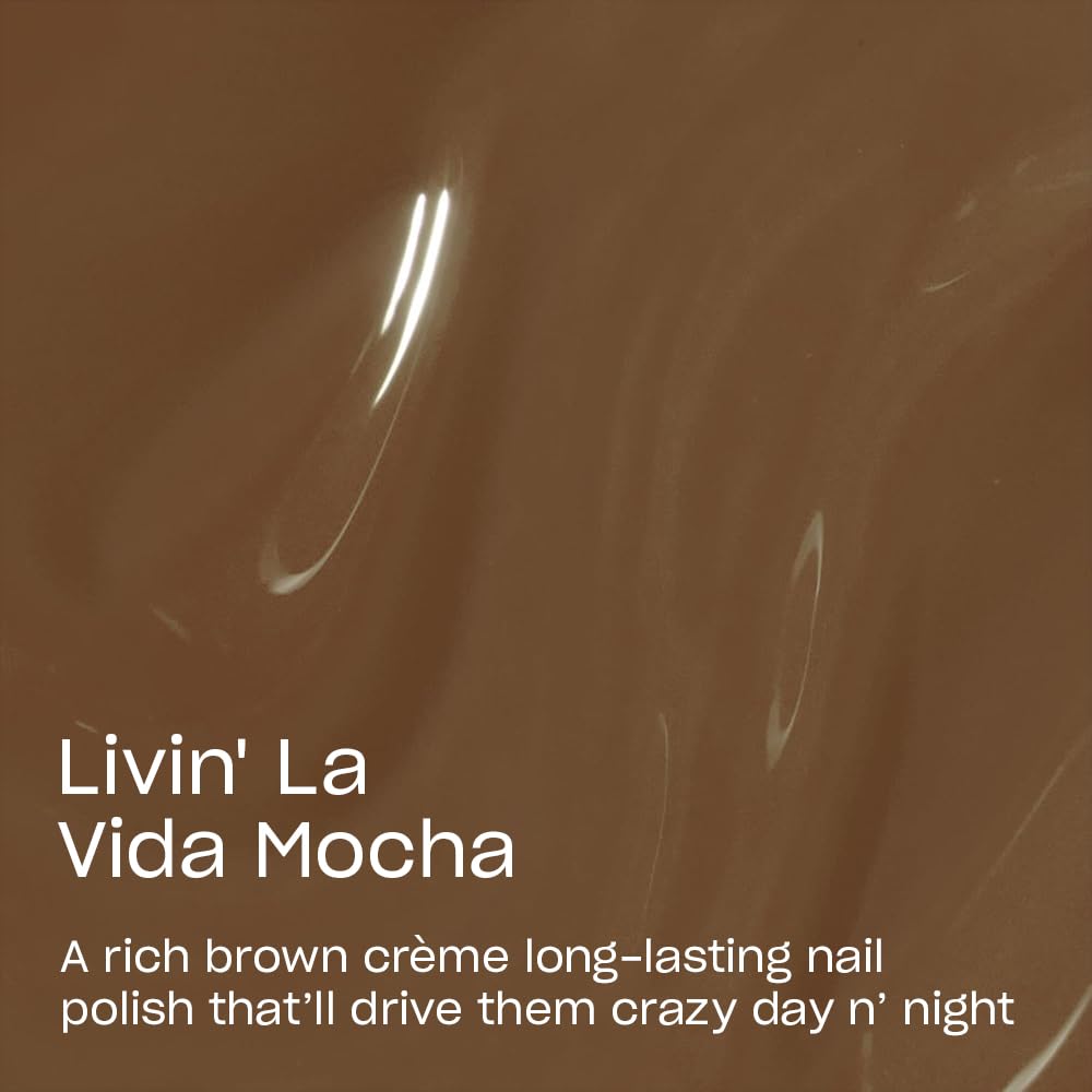 OPI Infinite Shine Livin' La Vida Mocha nail polish swatch on nails