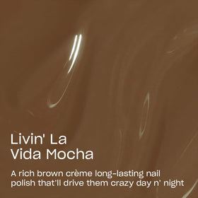 OPI Infinite Shine Livin' La Vida Mocha nail polish swatch on nails